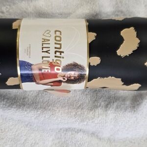 Contigo Black Tumbler with Gold Design